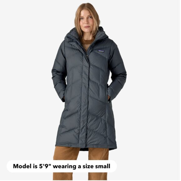 Patagonia Down With It Parka size Medium Navy Blue - Picture 5 of 6